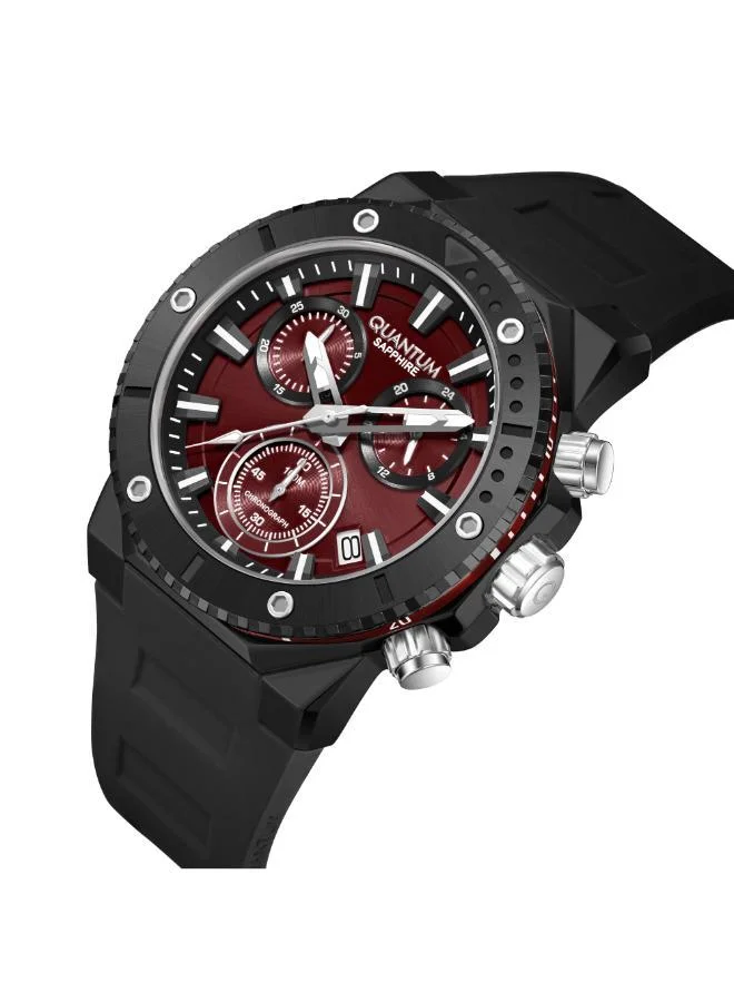 كوانتوم Men's Silicone Analog Watch HNG1232.681 - 44 mm